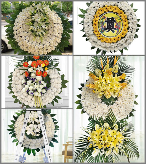 安徽蚌埠市怀远县淝南乡丁寺村花圈速递